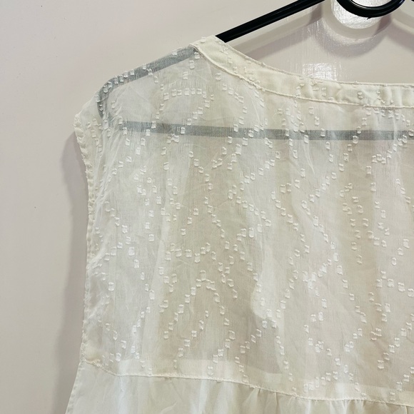 American eagle Off white georgette top - Picture 13 of 16